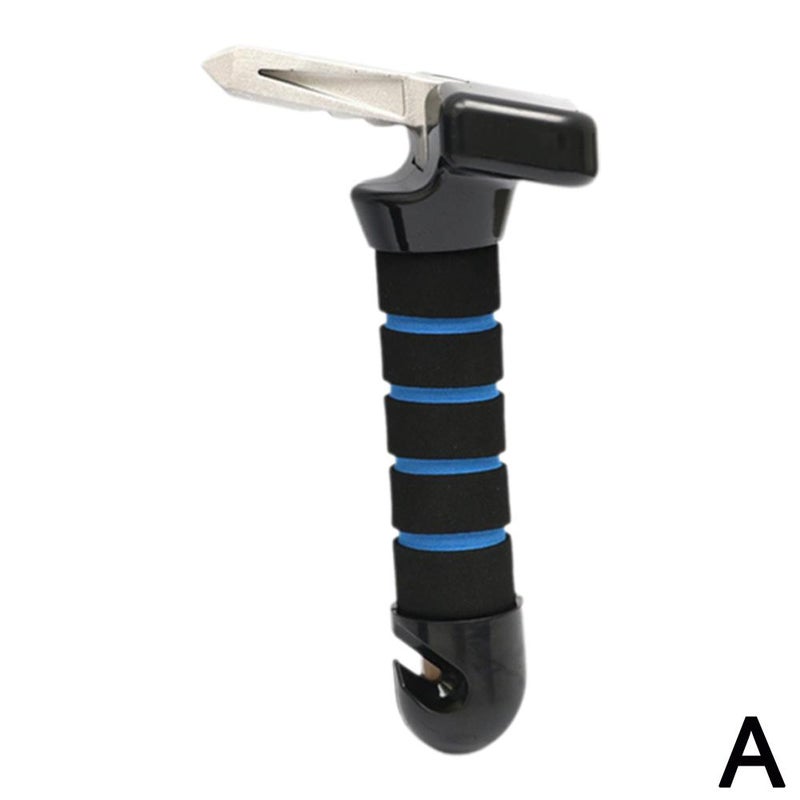 Multi-functional car hammer, escape hammer, and other three-in-one tools for car door handles.